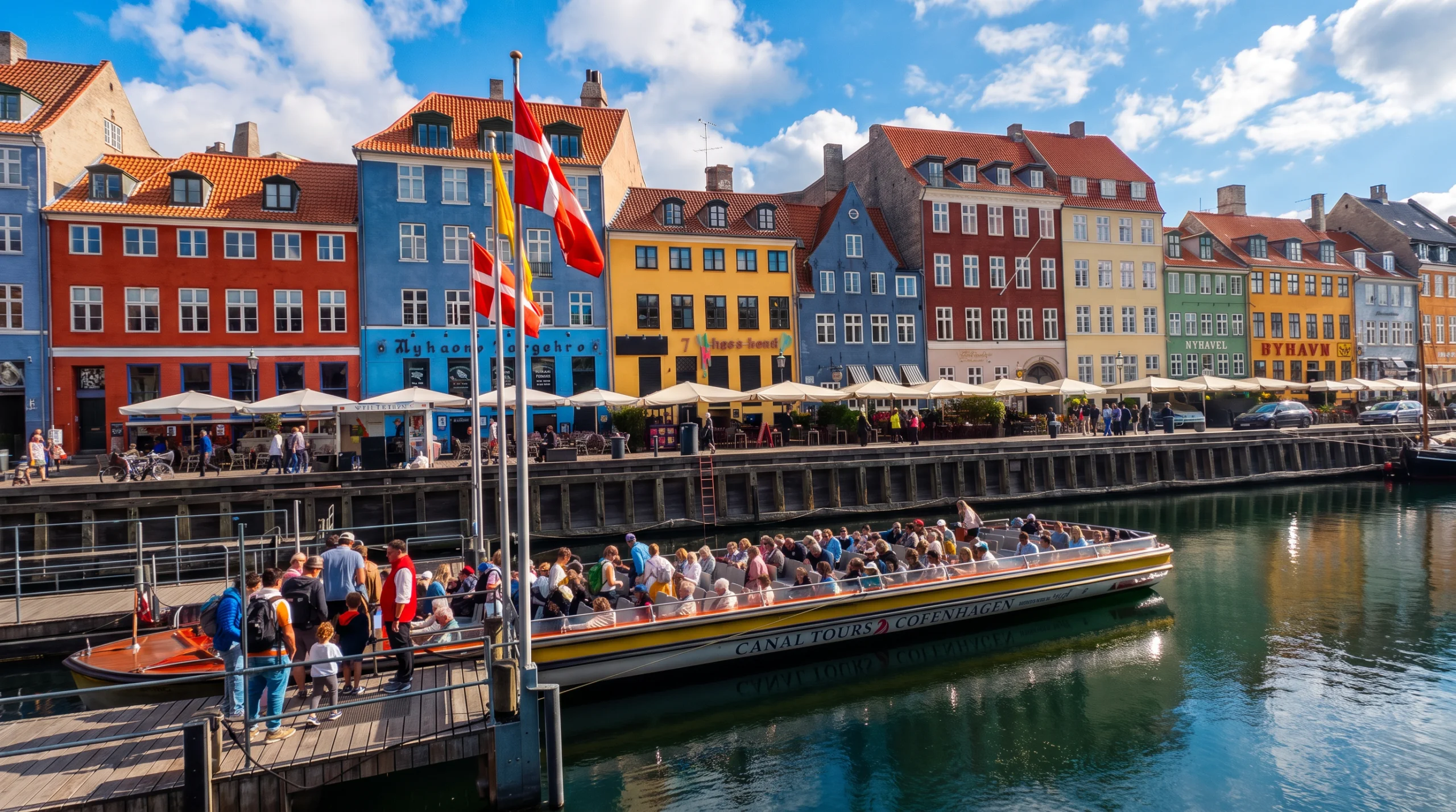 A photograph of Nyhavn